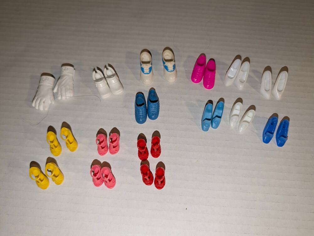 Vintage Lot Barbie Doll Shoes Clone Squishy Ken Skipper